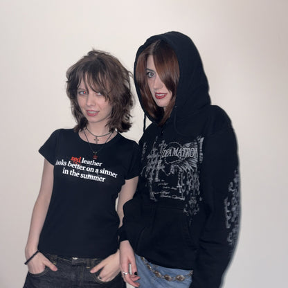 DEA MATRONA ZIP HOODIE (BLACK)