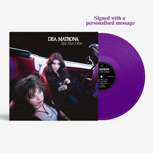 HATE THAT I CARE - PURPLE VINYL (Signed Cover with Custom Personalised Message)