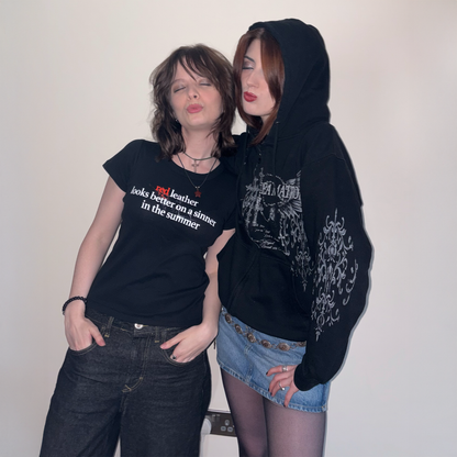 SO DAMN DANGEROUS BABY TEE (BLACK)