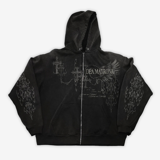 DEA MATRONA ZIP HOODIE (BLACK)