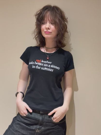 SO DAMN DANGEROUS BABY TEE (BLACK)